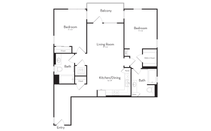 Two Bedroom Two Bathroom