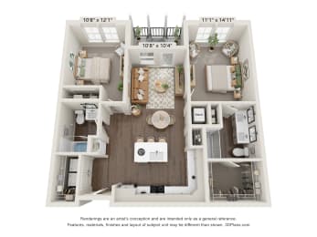 a 1 bedroom floor plan  summit  460 sq ft