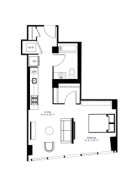 a floor plan of a house with a black and white floor