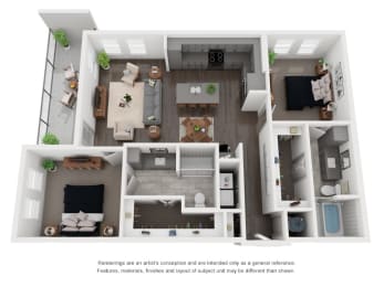 B3 Floor Plan at Abstract at Design District, Texas