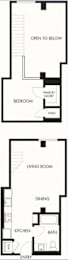 Studio 1 Bath Floor Plan | 706 Sq. Ft. at G12 Apartments, Los Angeles, CA