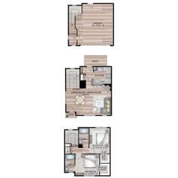 The Talbot Floor Plan | 1,265 Sq. Ft. at Residences at Stevens Pond, Massachusetts, 01906