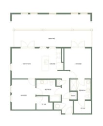 2 bed 2 bath B | 1,045 Sq. Ft. at The Merchant Apartments, Charleston, SC