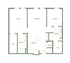 2 bed 2 bath F | 1,061 Sq. Ft. at The Merchant Apartments, South Carolina 29403