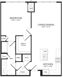 Iris Floor Plan | 948 Sq. Ft. at Heights at Glen Mills, Glen Mills, Pennsylvania