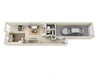  Floor Plan 2 Bed 2.5 Bath