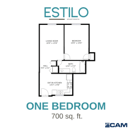  Floor Plan One Bedroom