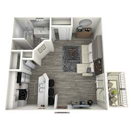 Studio Apartment at Tides on McDowell, Arizona