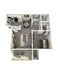 A1 Floor Plan at Saltéra Apartments, Arizona 85204