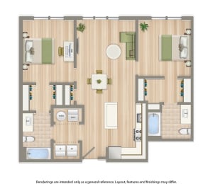 archer park 2 bedroom floor plan