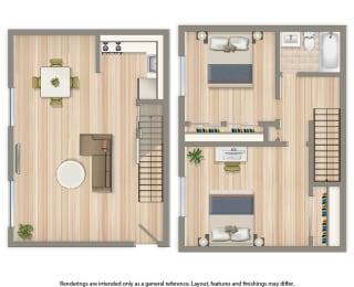 naylor overlook apartments two bedroom duplex floor plan