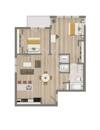  Floor Plan Two Bedroom-04 Tier