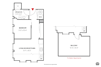 Cypress Floor Plan at 405 W Redwood Apartments, Maryland