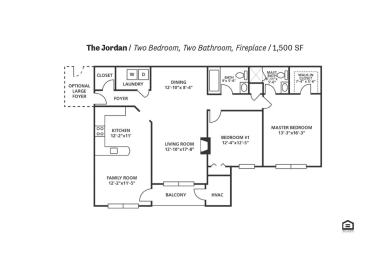 2 bed 2 bath at Cascades Overlook Apts., Owings Mills, Maryland