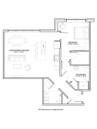 Matisse Floor Plan at The Met at Metro Centre Apartments, Owings Mills Maryland