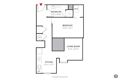 The Sycamore Floor Plan at 405 W Redwood Apartments, Baltimore