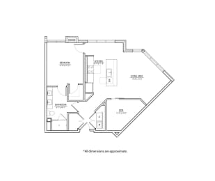 1E Floorplan at Willard