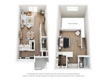 1 bed 1 bath
