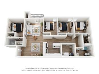 4 bed 2 bath