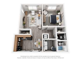 The Trek Floorplan at Broadway at East Atlanta, Atlanta, GA, 30316