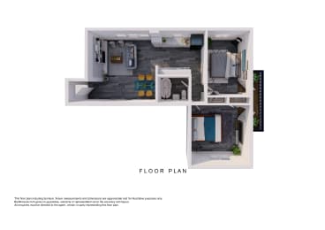 Floor Plan  bedroom floor plan | luxury apartments in towson md | the southerly