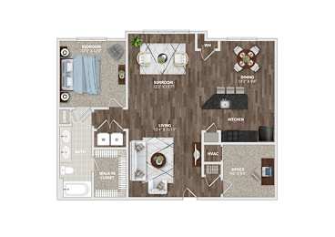 Martin Floor Plan at Residence at Marina Bay, South Carolina