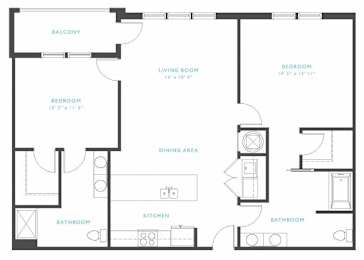 Rouge Floor Plan at Residence at Tailrace Marina, North Carolina