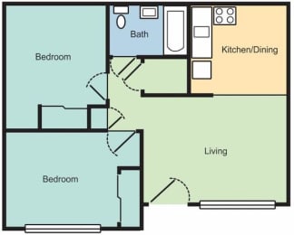 a diagram of a floor plan of a house