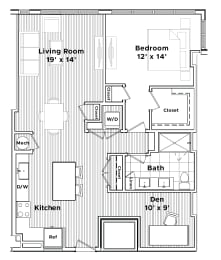 a floor plan of a small house at Madison West Elm, Conshohocken, PA 19428