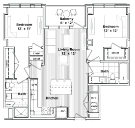a floor plan of a house at Madison West Elm, Conshohocken