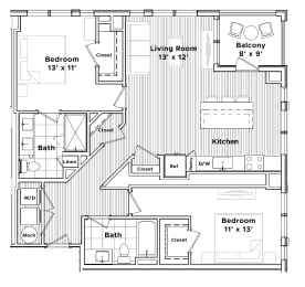 a floor plan of a house at Madison West Elm, Conshohocken, 19428