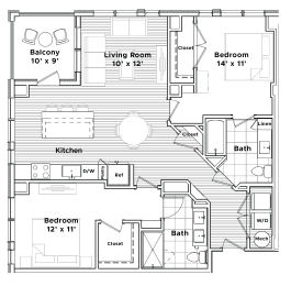 a floor plan of a small house at Madison West Elm, Conshohocken, PA 19428