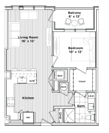a floor plan of a small house at Madison West Elm, Conshohocken, 19428