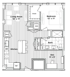 a floor plan of a small house at Madison West Elm, Conshohocken