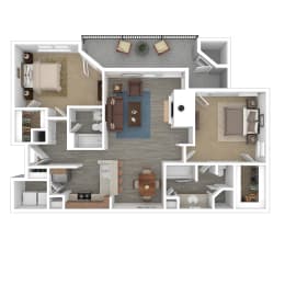 Michaelangelo Floor Plan at Madison Brookhaven, Atlanta, Georgia