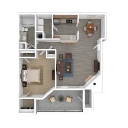 Monet Floor Plan at Madison Brookhaven, Atlanta, GA