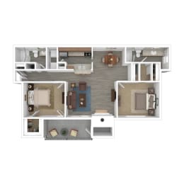 Picasso Floor Plan at Madison Brookhaven, Atlanta