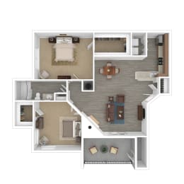 Van Gough Floor Plan at Madison Brookhaven, Atlanta, Georgia