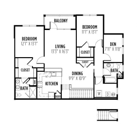 Witherspoon Floor Plan at Madison Providence, Collegeville, Pennsylvania