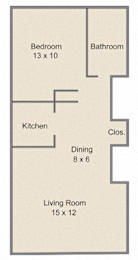 Economical 1-bedroom home at Cherrydale Apartments