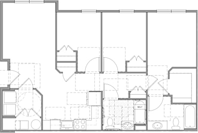 a blueprint of a floor plan of a house