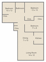 Spacious 3-bedroom home at Cherrydale Apartments