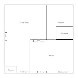 1 BR/ 1 BA