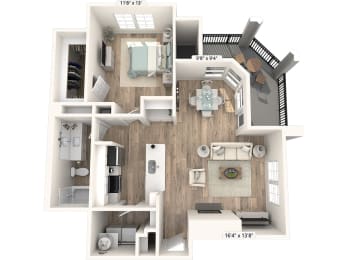 Centerview at Crossroads Barcelona Floor Plan at Centerview at Crossroads, Raleigh, 27609