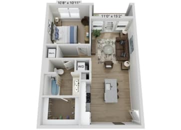 1 bed 1 bath B at Elwood Apartments, Indian Trail, 28079