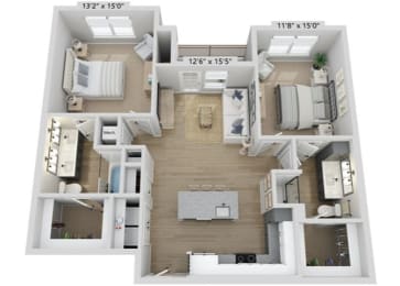 2 bed 2 bath D at Elwood Apartments, Indian Trail, North Carolina