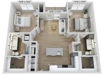 2 bed 2 bath C at Elwood Apartments, Indian Trail, NC
