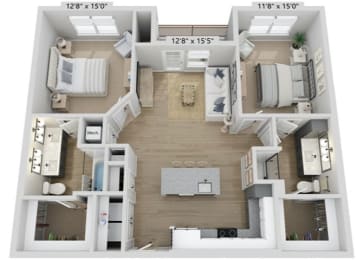2 bed 2 bath B at Elwood Apartments, Indian Trail, 28079