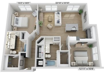 2 bed 2 bath G at Elwood Apartments, Indian Trail, NC, 28079
