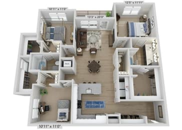 3 bed 2 bath C at Elwood Apartments, Indian Trail, NC